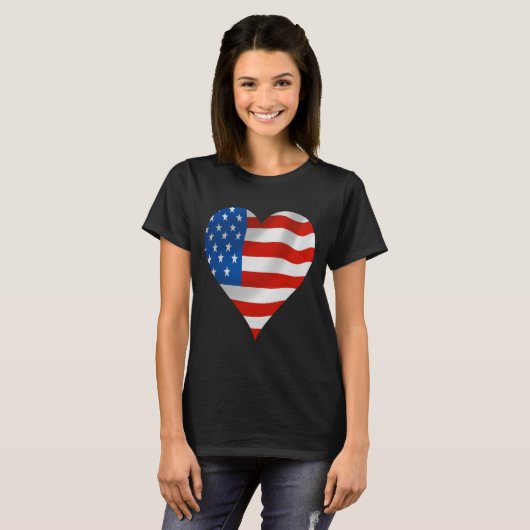 Amerikaanse vlag t-shirt (Voorkant volledig)