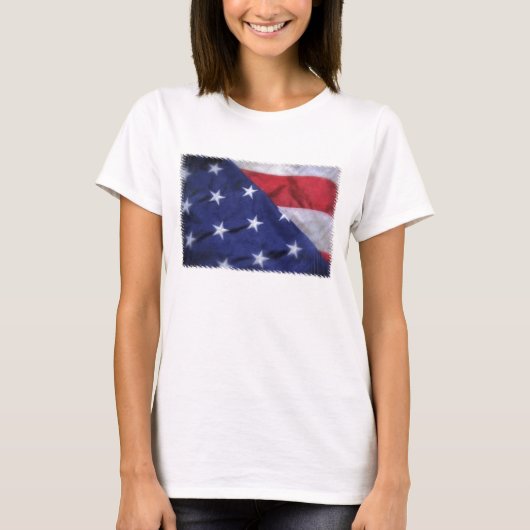 Amerikaanse vlag T-Shirt (Voorkant)