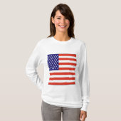 Amerikaanse vlag t-shirt (Voorkant volledig)