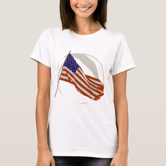 Amerikaanse vlag t-shirt (Voorkant)