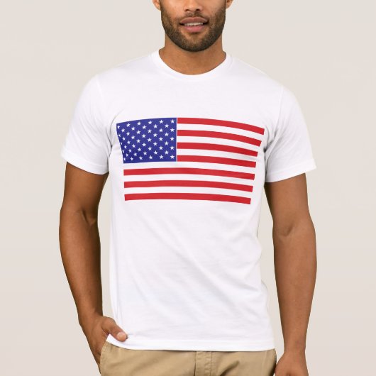 Amerikaanse vlag t-shirt (Voorkant)