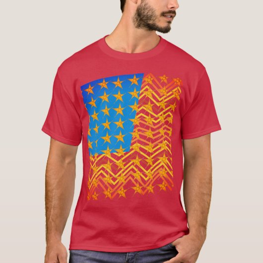 Amerikaanse vlag t-shirt (Voorkant)