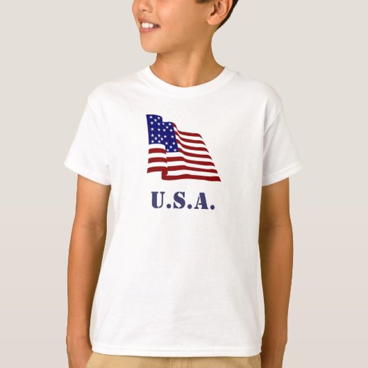 Amerikaanse vlag t-shirt (Voorkant)