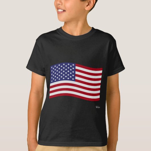 Amerikaanse vlag t-shirt (Voorkant)