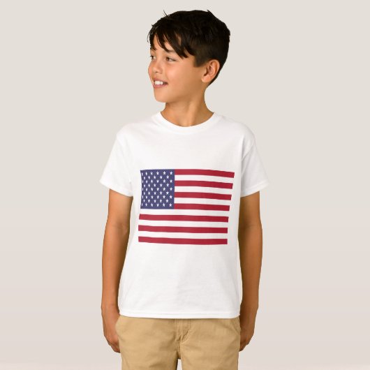 Amerikaanse vlag t-shirt (Voorkant volledig)