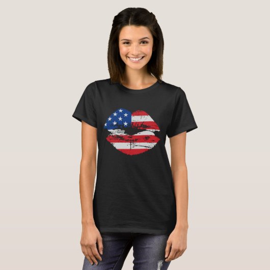 Amerikaanse vlag T-shirt (Voorkant volledig)