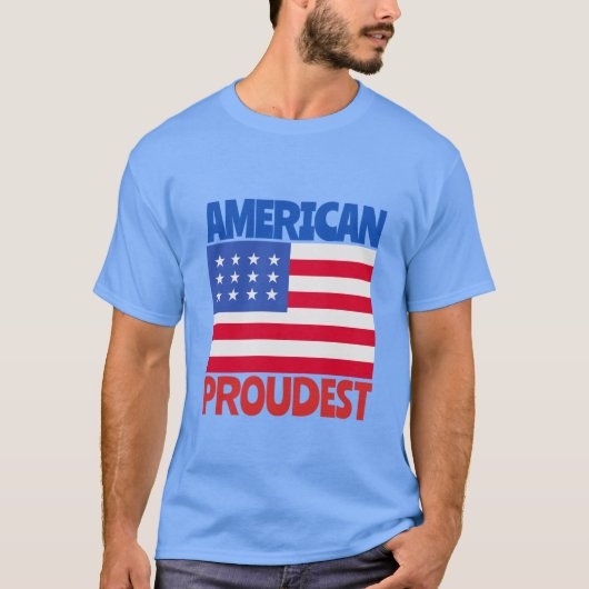 Amerikaanse vlag t-shirt (Voorkant)