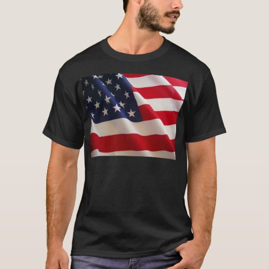 Amerikaanse vlag t-shirt (Voorkant)