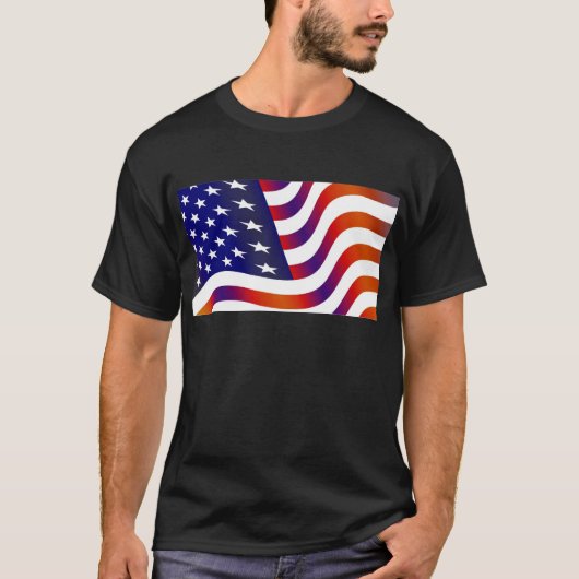 Amerikaanse vlag t-shirt (Voorkant)