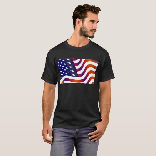 Amerikaanse vlag t-shirt (Voorkant volledig)