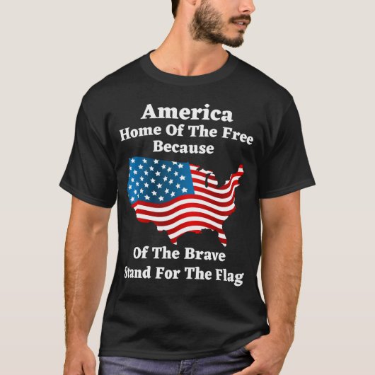 Amerikaanse vlag T-Shirt (Voorkant)