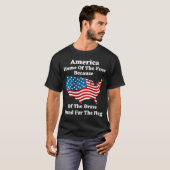 Amerikaanse vlag T-Shirt (Voorkant volledig)