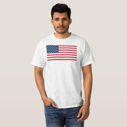 Amerikaanse vlag t-shirt (Voorkant volledig)