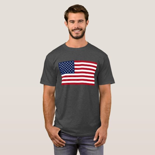 Amerikaanse vlag t-shirt (Voorkant volledig)