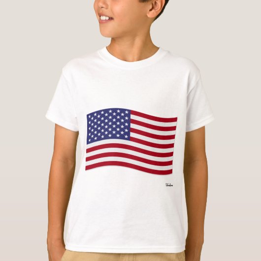 Amerikaanse vlag t-shirt (Voorkant)