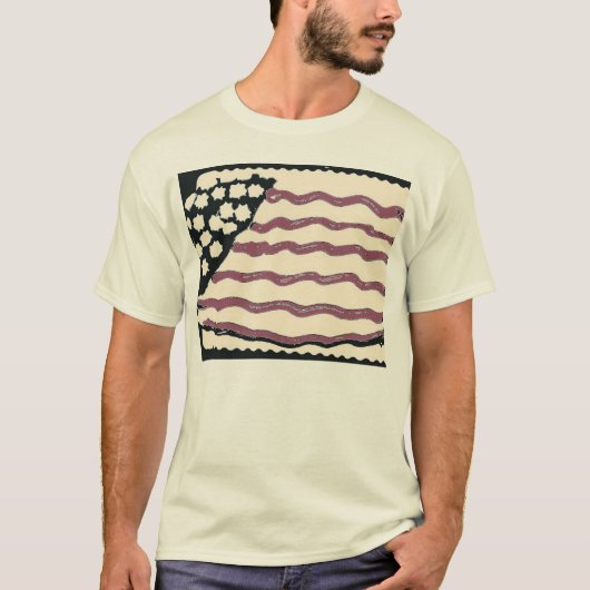 Amerikaanse vlag t-shirt (Voorkant)