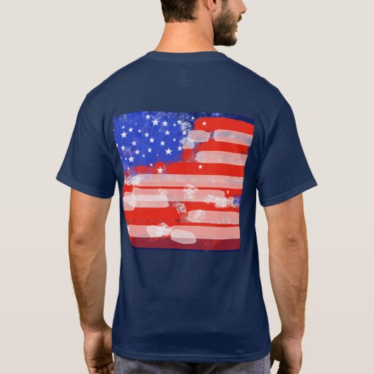 Amerikaanse vlag t-shirt (Achterkant)