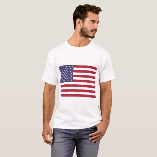 Amerikaanse vlag t-shirt (Voorkant volledig)
