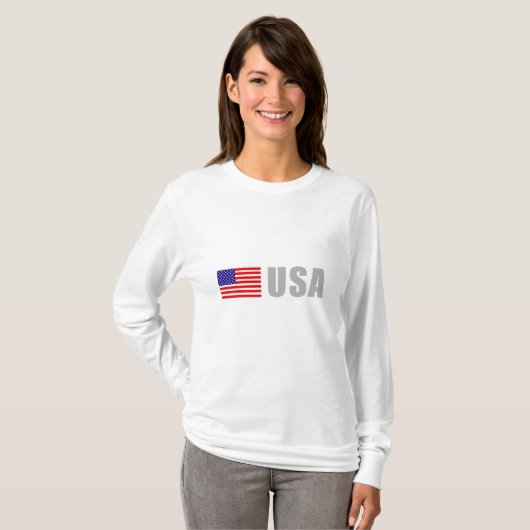 Amerikaanse vlag t-shirt (Voorkant volledig)