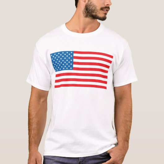Amerikaanse vlag t-shirt (Voorkant)