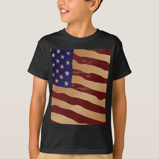 Amerikaanse vlag t-shirt (Voorkant)