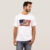 Amerikaanse vlag t-shirt (Voorkant volledig)