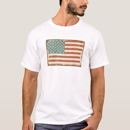 Amerikaanse vlag T-Shirt (Voorkant)