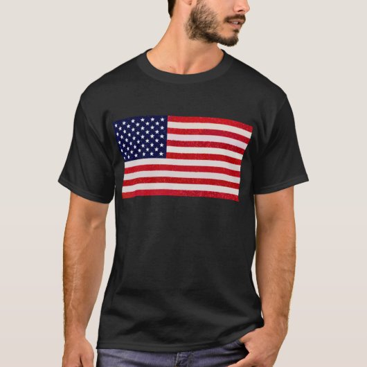 Amerikaanse vlag t-shirt (Voorkant)