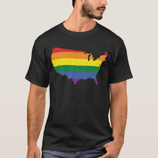Amerikaanse vlag t-shirt (Voorkant)