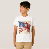  Amerikaanse vlag T-shirt (Voorkant volledig)