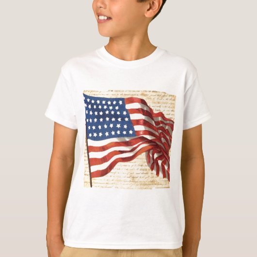  Amerikaanse vlag T-shirt (Voorkant)