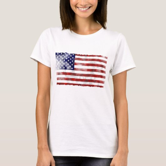 Amerikaanse vlag T-Shirt (Voorkant)