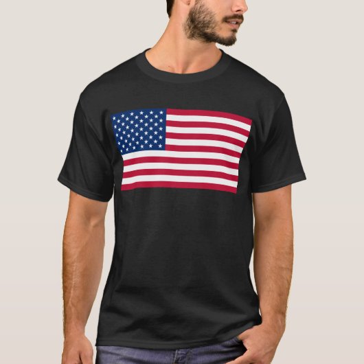 Amerikaanse vlag t-shirt (Voorkant)