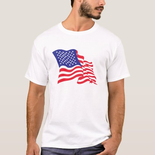 Amerikaanse vlag t-shirt (Voorkant)