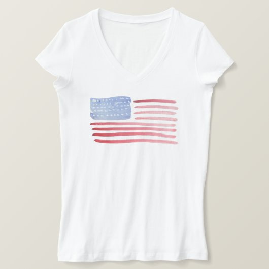 Amerikaanse vlag T-shirt (Design voorkant)