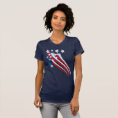 Amerikaanse vlag T-Shirt (Voorkant volledig)