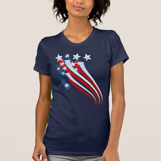 Amerikaanse vlag T-Shirt (Voorkant)