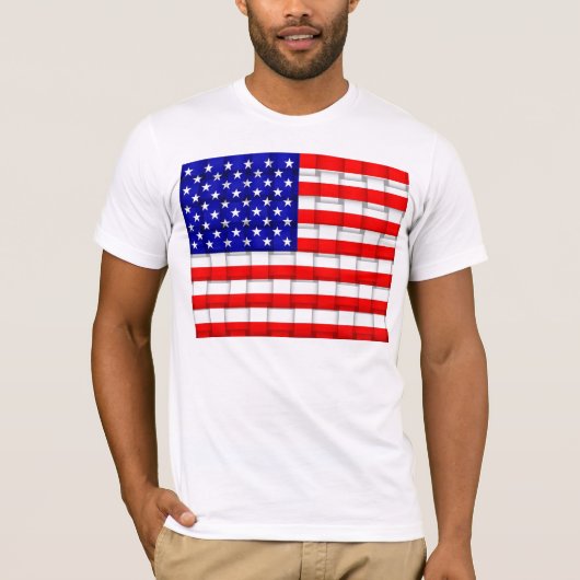 Amerikaanse vlag t-shirt (Voorkant)