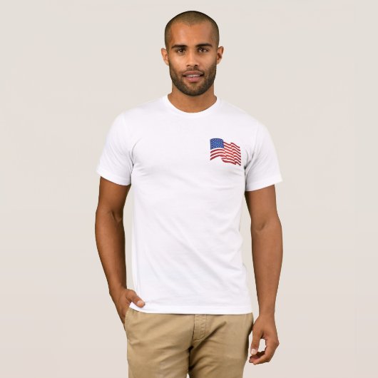 Amerikaanse vlag t-shirt (Voorkant volledig)