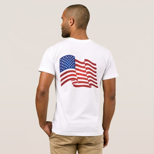 Amerikaanse vlag t-shirt (Achterkant volledig)