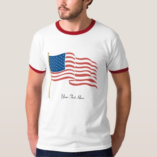 Amerikaanse vlag t-shirt (Voorkant)