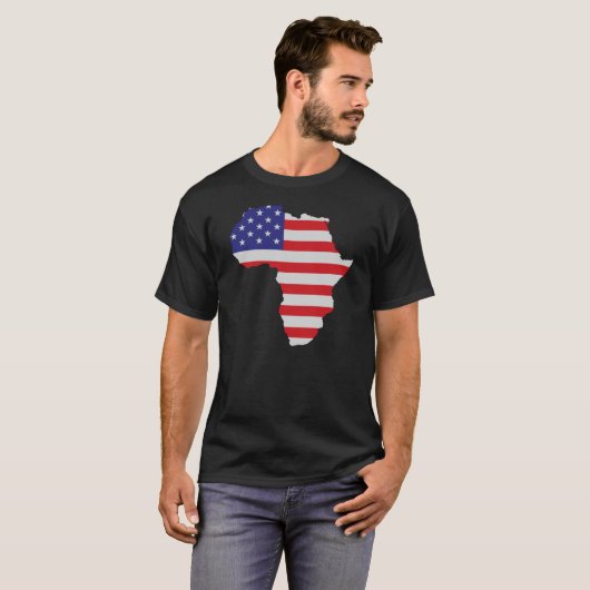 Amerikaanse vlag t-shirt (Voorkant volledig)