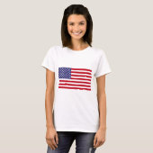 Amerikaanse vlag t-shirt (Voorkant volledig)
