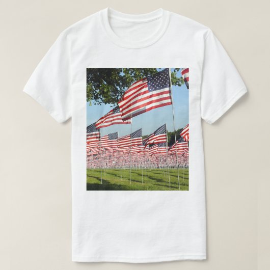 Amerikaanse vlag t-shirt (Design voorkant)