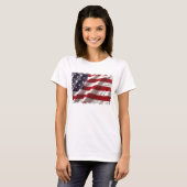Amerikaanse vlag t-shirt (Voorkant volledig)