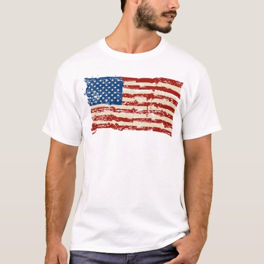 Amerikaanse vlag t-shirt (Voorkant)