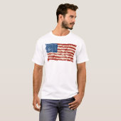 Amerikaanse vlag t-shirt (Voorkant volledig)