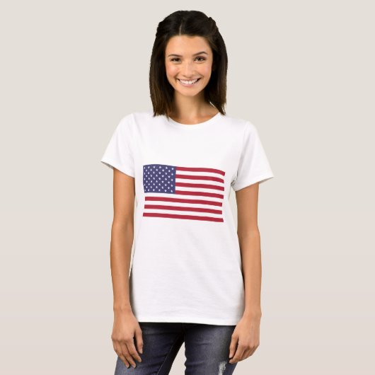 Amerikaanse vlag t-shirt (Voorkant volledig)