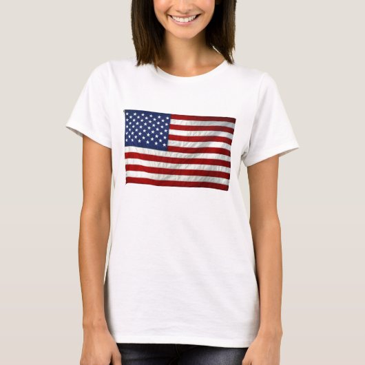 Amerikaanse vlag T Shirt (Voorkant)