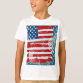 Amerikaanse vlag t-shirt (Voorkant)